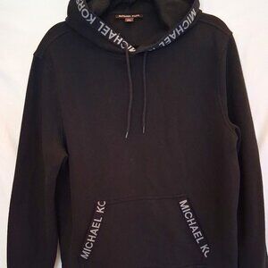 Michael Kors, Hooded Long-sleeve Sweatshirt, Black, L, Excellent